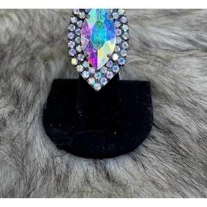 NEW ART BY AMY LABBE diamond art ring in crystal